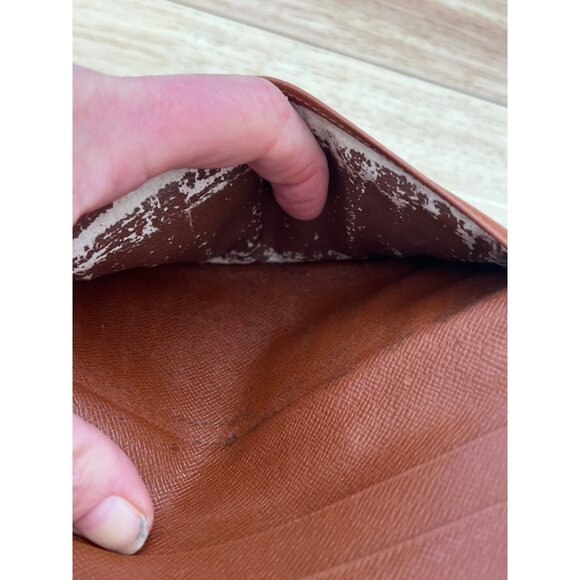 Authentic Louis Vuitton Monogram Porte Valeurs Checkbook Wallet - Picture 5 of 10